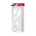 Set Geometria Plastico 4 Piezas