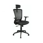 Silla Ejecutiva Negra Avignon con Cabecera