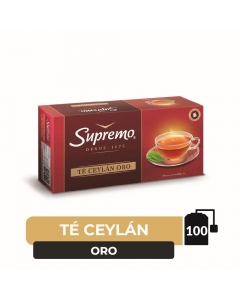 Te Negro Ceylan Linea Oro 100 Bolsas