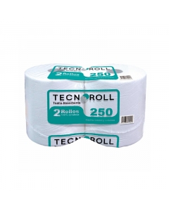 Toalla de Papel Alto Metraje HS Blanca 250 MT x 2 Rollos