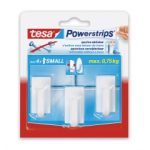 Ganchos Adhesivos Powerstrips Blancos Chicos 075 KG Max 3 UND