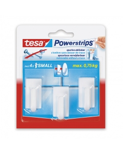 Ganchos Adhesivos Powerstrips Blancos Chicos 075 KG Max 3 UND