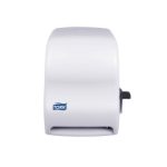 Dispensador Toalla de Papel Corte Manual C Palanca Plastico Blanco