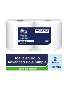 Toalla de Papel Jumbo HS Advanced 310 MT x 2 Rollos
