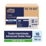 Toalla de Papel Interfoliada HD Advanced 200 Hjs x 16 Pqtes