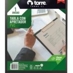 Anotador Pvc Negro Con Apretador Simpleoficio