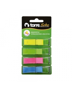 Banderitas Adhesivas 4 Colores Neon 40 Hjs x Color