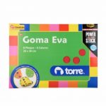 Bolson Goma Eva 6 Pliegos 6 Colores 20 x 30 CM