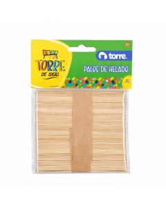 Palos Helado Natural 50 UND