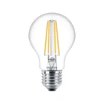 Ampolleta Filamento LED Philips Vidrio 6-60W A60 E27 2700K 220V