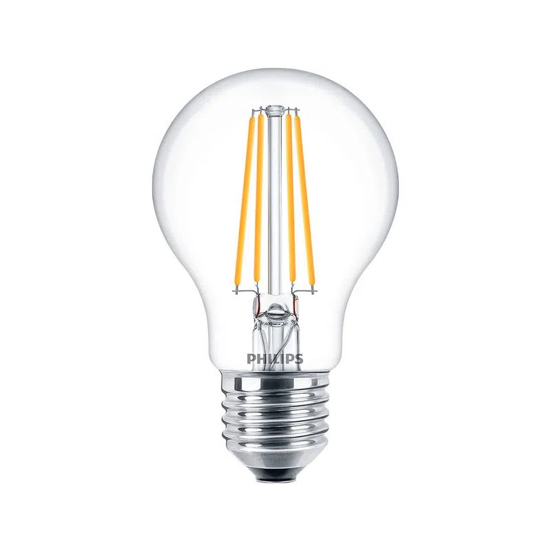 ampolleta-filamento-led-philips-vidrio-6-60w-a60-e Ampolleta Filamento LED Philips Vidrio 6-60W A60 E27 2700K 220V - Imagen 1