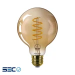 Ampolleta LED Classic Gold G93 1.800°K, 4W, 250LM, 220V