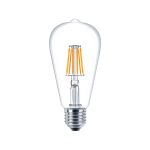 Ampolleta Philips Filamento LED 6-70W 2700K E27 220V no Dimeable