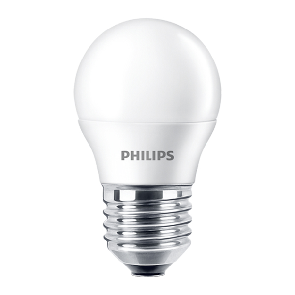 ampolleta-philips-led-e27-bola-blanca-empavonada-4 Ampolleta Philips LED E27 Bola Blanca Empavonada 4-40W 6500K G45 220V - Imagen 1