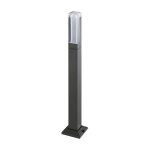 Bollard LED 7W 3000°K IP54 220V Gris Oscuro Dimensiones 100*100*H600mm
