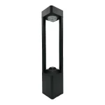 Bollard Solar LED 10W 3CCT Dimensiones Φ120mm*H570mm. Bateria de Litio 4.2V/4.4AH, IP65, Color Negro