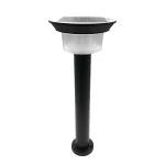 Bollard Solar LED 10W 3CCT Dimensiones Φ230mm*H600mm. Bateria de Litio 4.2V/4.4AH, IP65, Color Negro
