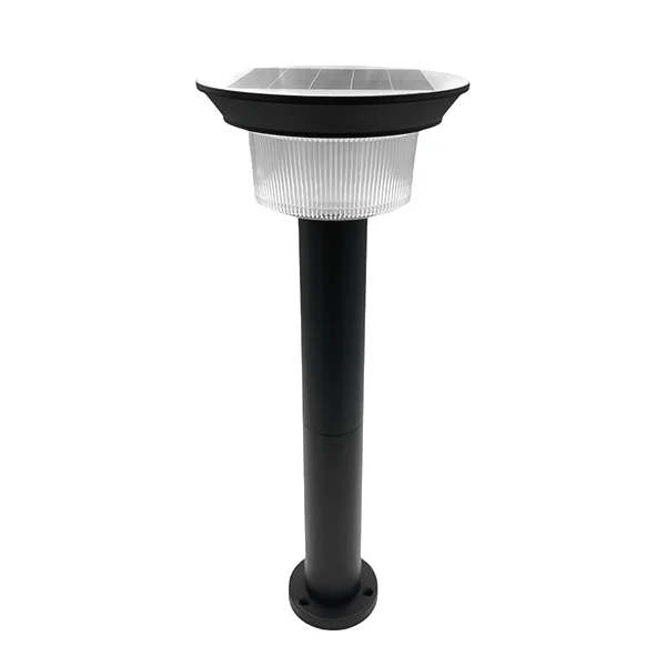 bollard-solar-led-10w-3cct-dimensiones-230mm-h600 Bollard Solar LED 10W 3CCT Dimensiones Φ230mm*H600mm. Bateria de Litio 4.2V/4.4AH, IP65, Color Negro - Imagen 1
