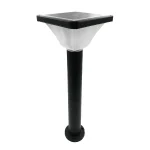 Bollard Solar LED 10W 3CCT Dimensiones Φ250mm*H600mm. Bateria de Litio 4.2V/4.4AH, IP65, Color Negro