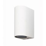 Foco a Muro Bidireccional Circular Blanco 2*GU10 IP54 70*80*150MM 220V. no Incluye Ampolleta