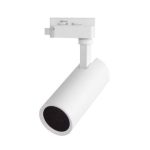 Foco a Riel Blanco Mate 1XGU10 Monofásico IP20 220V Dimensiones Ø60 x 140 MM