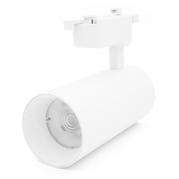 foco-a-riel-blanco-mate-1xgu10-monof-sico-ip20-220 Foco a Riel Blanco Mate 1XGU10 Monofásico IP20 220V Dimensiones Ø60 x 140 Mm - Imagen 1