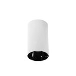 Foco Cilindro Blanco Reflector Negro Sobrepuesto 15W 3.000°K IP20, Dimensiones: Ø76*150MM