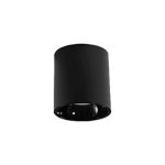 Foco Cilindro Negro Sobrepuesto 10W 3.000°K IP65, Dimensiones: Ø76*108MM