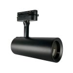 Foco Riel Monofásico Negro 1*GU10 60*140MM IP20 220V. no Incluye Ampolleta