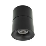 Foco Sobrepuesto LED 12W, Carcasa Negra, 4300K, 220V, Dimensiones Ø70*100mm, IP20.