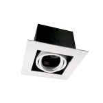 Foco Tipo Puzzle Empotrado Cielo Blanco 1XGU10 MÁX 50W Dimensiones 130*130*H90mm IP20 220V. no Incluye Ampolleta.