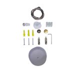 KIT de Piolas para Colgar Luminaria Lineal / Base Color Gris