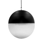 Lámpara Colgante Globo, 1xE27, Color Negro, 220V, Ø300MM. no Incluye Ampolleta.