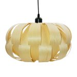 Lámpara Colgante Rústica V, 1XE27, Material Bamboo, 220V, Ø430MM. no Incluye Ampolleta.