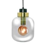 Lámpara Colgante Vidrio III, 1XE27, 220V, Ø180X220MM. no Incluye Ampolleta.