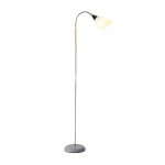 Lámpara de PIE 120 CMS Color Gris para Ampolleta LED Base E27 220V
