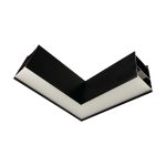 Lampara Tipo "L" Negro, 10W, 4300K (Blanco Neutro), 200*200mm, 220V