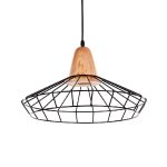 Luminaria Colgante Blix Metal Negro 1XE27 IP20 220V Dimensiones 13X40 CMS. no Incluye Ampolleta
