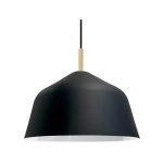 Luminaria Colgante Borle Black 1XE27 IP20 220V Dimensiones 40X25 CMS. no Incluye Ampolleta