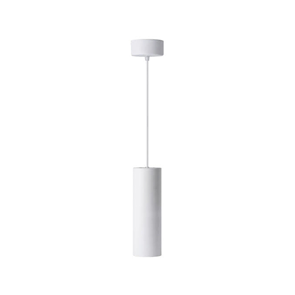luminaria-colgante-cielo-cilindro-color-blanco-1x Luminaria Colgante Cielo Cilindro Color Blanco, 1XGU10, Dimensiones: Ø60*150MM. 50W MÁX, IP20, 220V. no Incluye Ampolleta. - Imagen 1