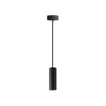 Luminaria Colgante Cielo Cilindro Color Negro, 1XGU10, Dimensiones: Ø60*150MM. 50W MÁX, IP20, 220V. no Incluye Ampolleta.