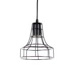 Luminaria Colgante Forexed Negro 1XE27 IP20 220V Dimensiones 18X32 CMS. no Incluye Ampolleta