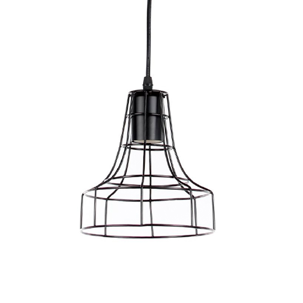 luminaria-colgante-forexed-negro-1xe27-ip20-220v-d Luminaria Colgante Forexed Negro 1XE27 IP20 220V Dimensiones 18X32 CMS. no Incluye Ampolleta - Imagen 1