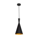 Luminaria Colgante Garret Conic 1XE27 IP20 220V Dimensiones 19X40 CMS. no Incluye Ampolleta