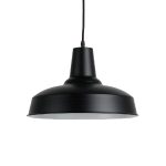Luminaria Colgante Masker Negro 1XE27 IP20 220V Dimensiones 22X35 CMS. no Incluye Ampolleta