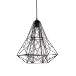 Luminaria Colgante Negro Comic 1XE27 IP20 220V Dimensiones 41X39 CMS. no Incluye Ampolleta