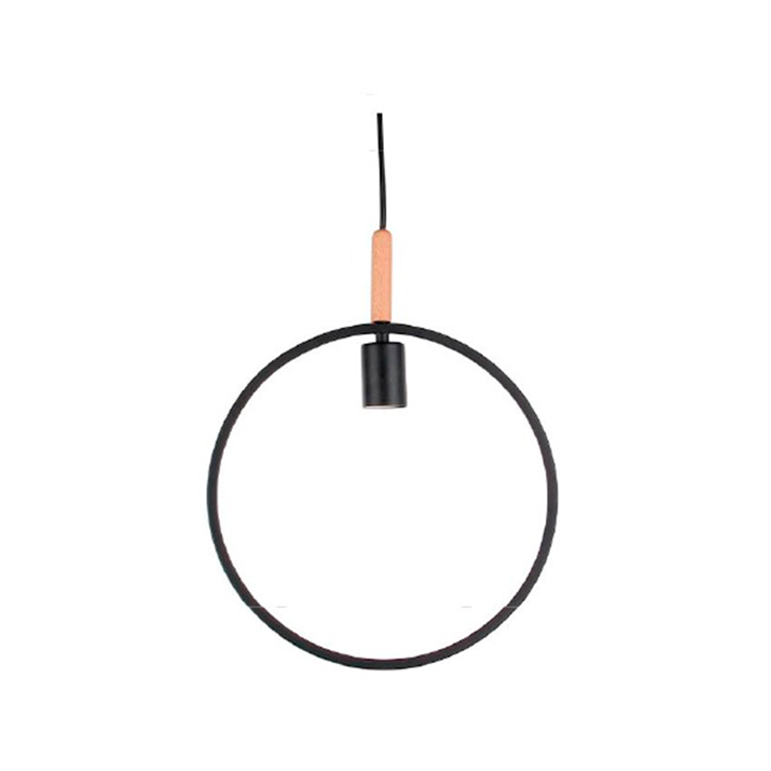 luminaria-colgante-ol-metal-negro-1xe27-ip20-220v Luminaria Colgante OLÉ Metal Negro 1XE27 IP20 220V Dimensiones 33 CMS. no Incluye Ampolleta - Imagen 1