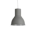 Luminaria Colgante Pajoma Gris 1XE27 IP20 220V Dimensiones 26X23 CMS. no Incluye Ampolleta