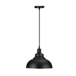 Luminaria Colgante Salemo Black 1XE27 IP20 220V Dimensiones 35X30 CMS. no Incluye Ampolleta