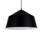 Luminaria Colgante Temox Negro 1XE27 IP20 220V Dimensiones 24X42 CMS. no Incluye Ampolleta(